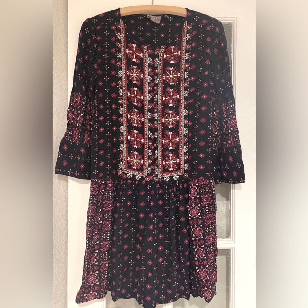 Anthropologie Embroidered Tunic/Dress Size Small, EUC